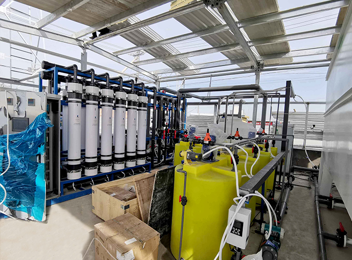 Ultrafiltration equipment installation site