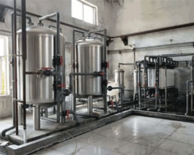 Pre-sand filter for ultrafiltration system in a chemical plant