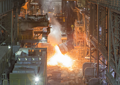 Dust removal scheme for blast furnace blower in steel plant