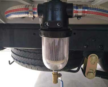 Use site of fog gun truck