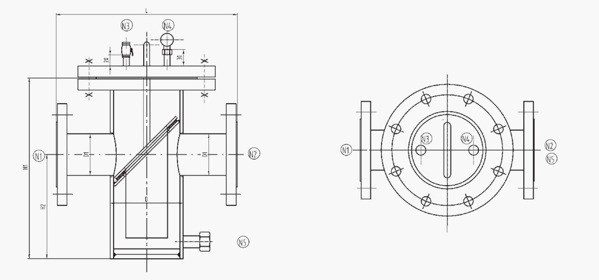 Basket filter technical parameter