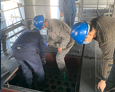 Renovation site of a carbon plant in Henan