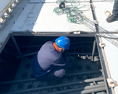 Equipment installation site of a boiler room