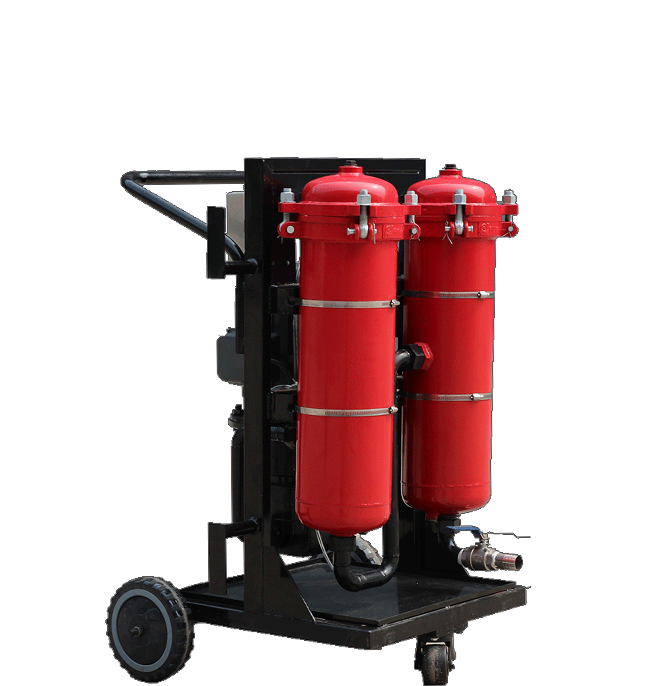 Hydraulic oil filter machine