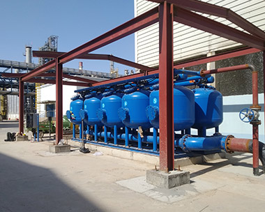 >Customer site of cooling water treatment in thermal power industry