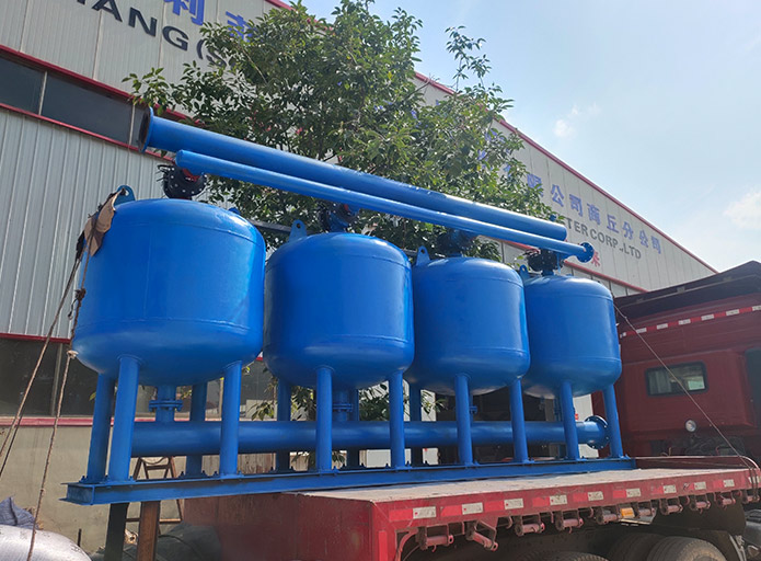 Shallow sand filter ship lefilter