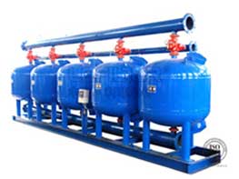 Shallow sand filter