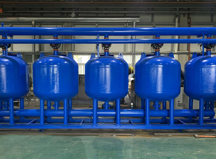 Shallow sand filter lefilter