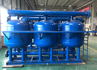 Shallow sand filter lefilter