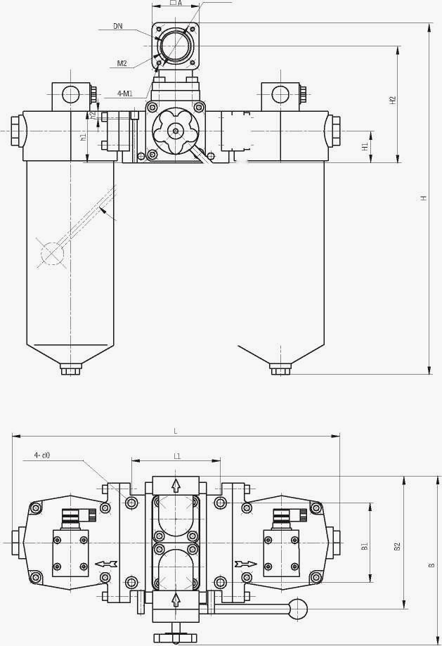 SZU-A series double barrel oil return filter lefilter