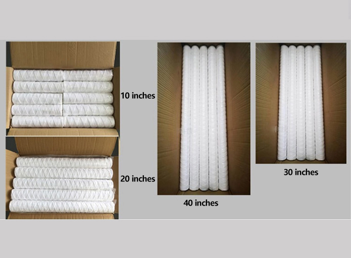 Wire wound filter element detail