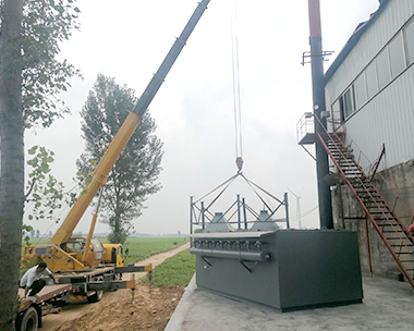 Equipment installation site of a steel plant