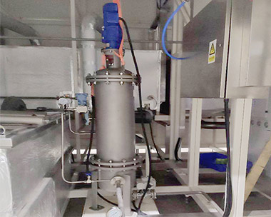 filtering site of ultrasonic cleaning solution in electronic industry
