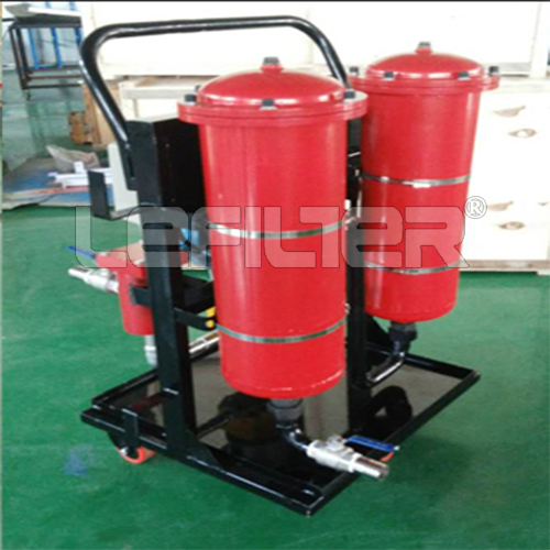 Movable engine oil filter unit to waste oil filtration