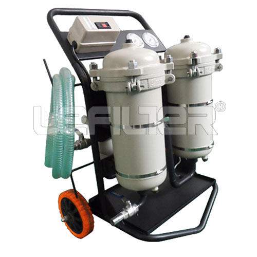 New portable waste hydraulic oil filter cart