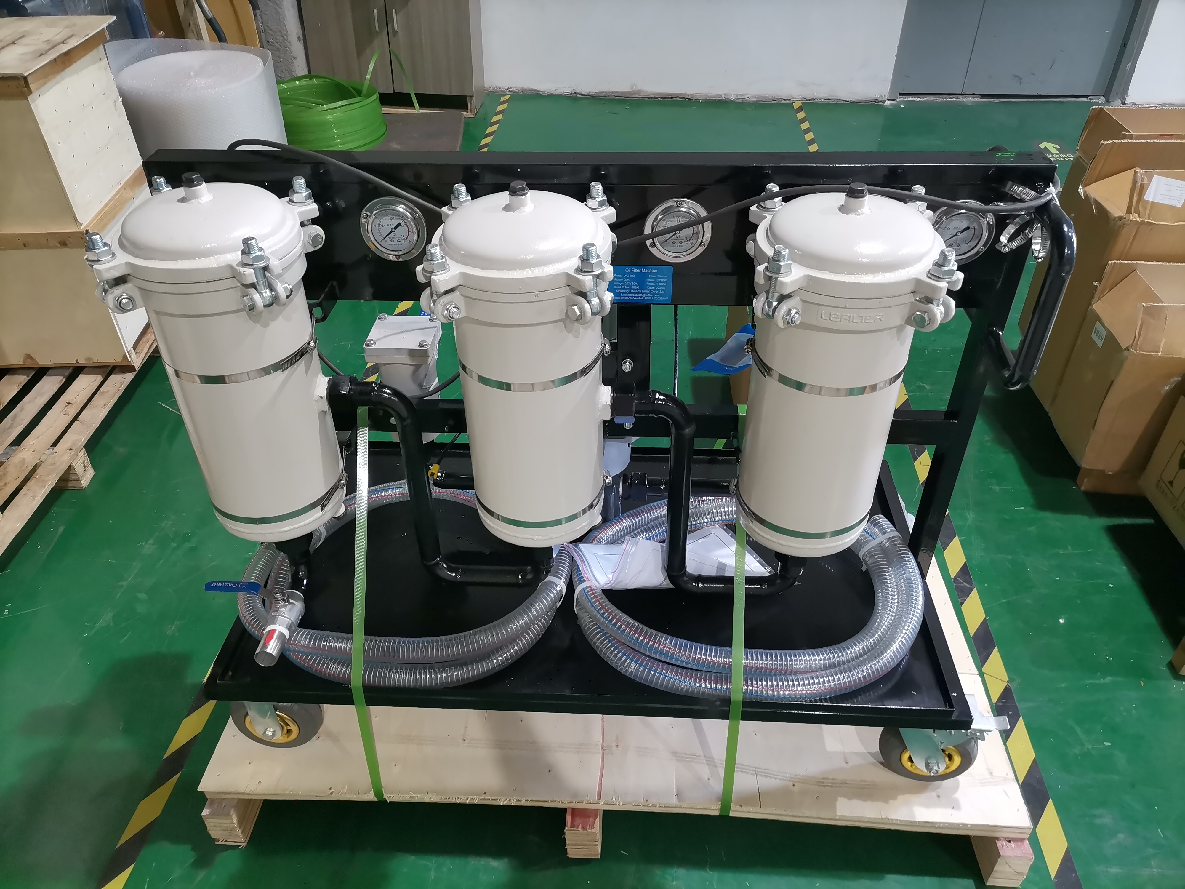 4-classes filtration hydraulic oil filter machine--to make waste oil cleaner