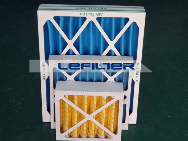 dust collecting air panel filter