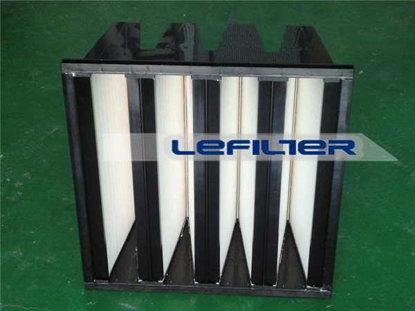 v type pleat hepa air filter  for central air-conditioning