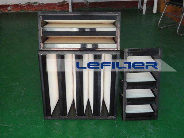 high dust capacity rigid v type filter for industry
