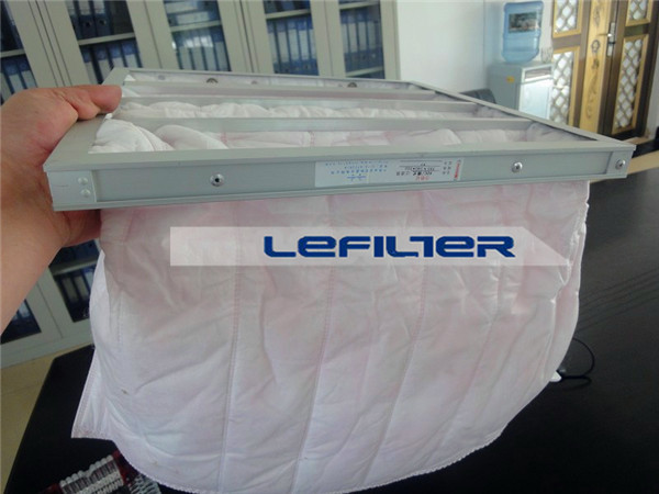 chemical fiber filtering media F7 class pocket air filter