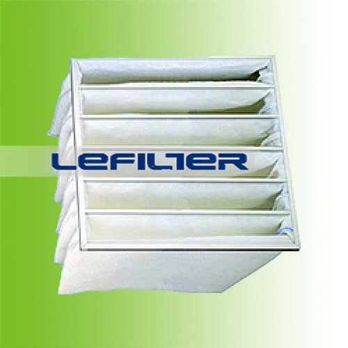 chemical fiber filtering media F5 class pocket air filter
