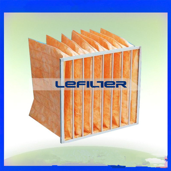 chemical fiber filtering media F6 class pocket air filter