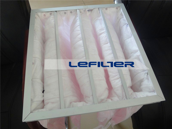 chemical fiber filtering media  F7 class dust bag manufactur