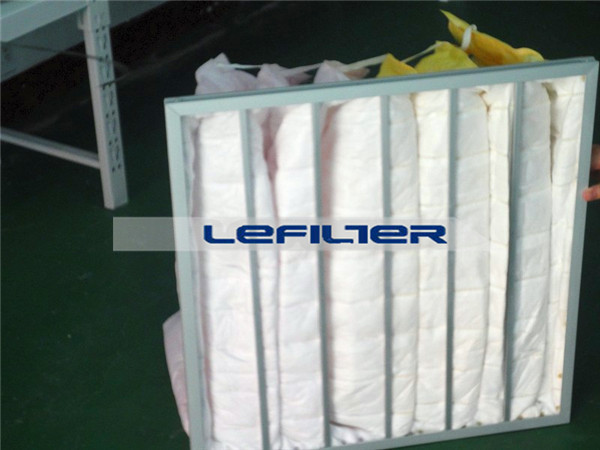 chemical fiber filtering media F8 class washable bag filters
