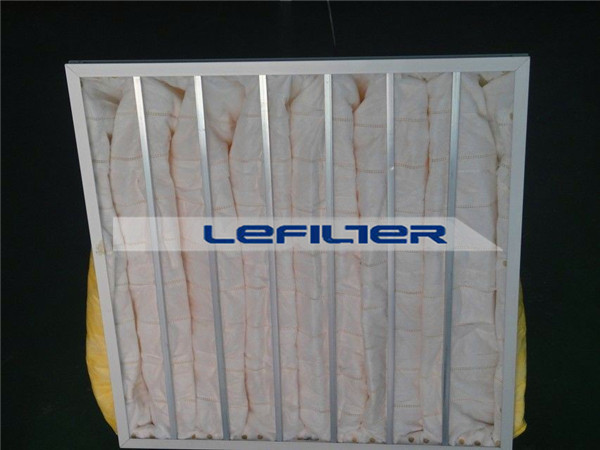 chemical fiber filtering media F8 class bag air filter synth