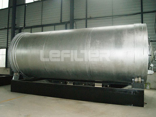 No pollution usde tyre pyrolysis plant