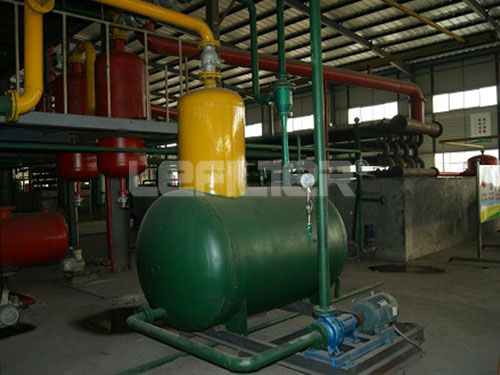 Used engine oil purifying machinery