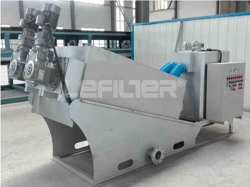 Washing Wastewater Treatment Screw Press Sludge Dewatering M