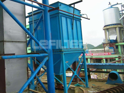 Dust collector for concrete batching plant