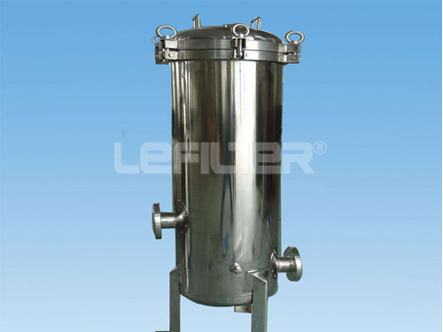 Paper factory waste water used SS water filter housing