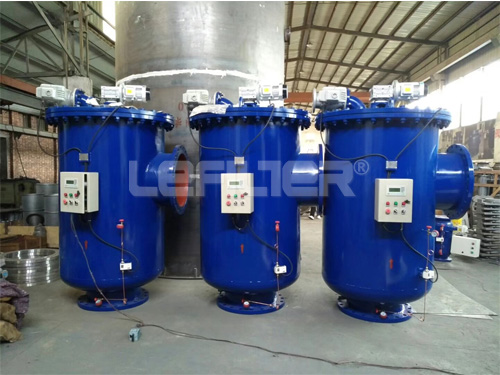 Industrial water self-cleaning filter housing