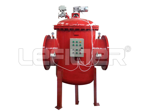 Automatic backwash cleaning demineralized brush water filter