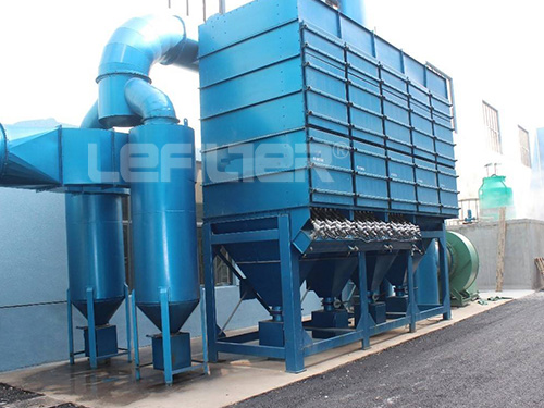 Dust collector for rock plant