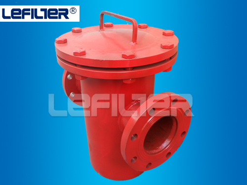 DN800 RF flange type basket strainer with stainless steel fi