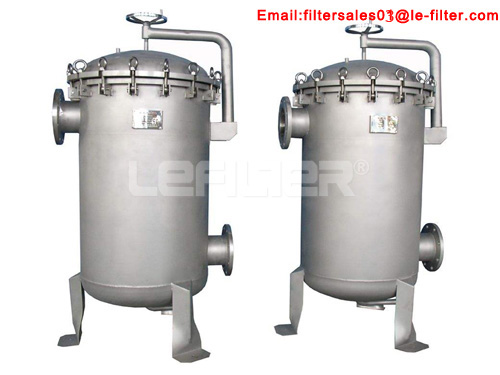 Industrial strainer basket bag filter housing with pump set