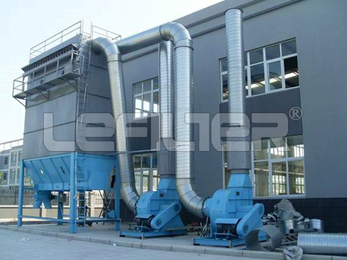 Pulse jet bag filter wood dust collector