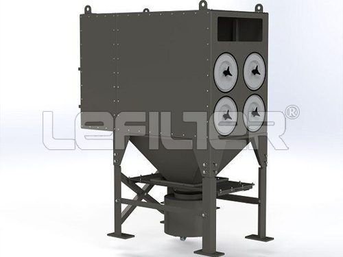 Laser cutting fumes pulse cartridge dust collector