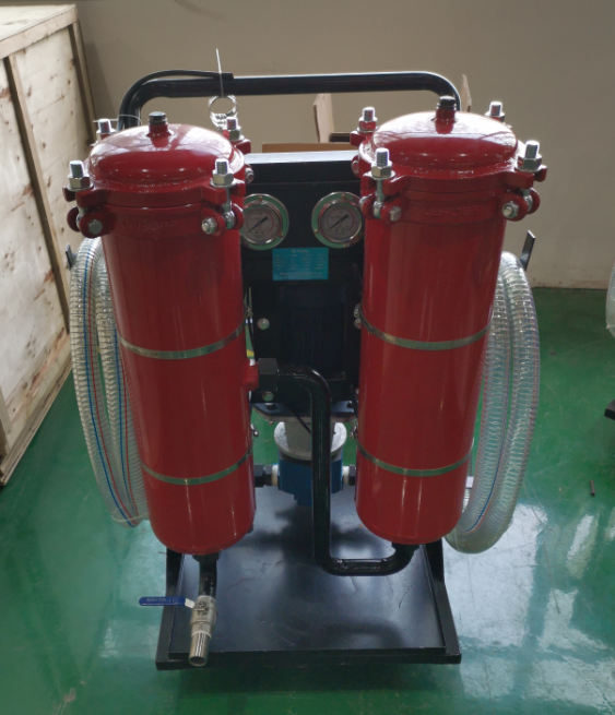 Movable type hydraulic system oil cleaning purifier machiner