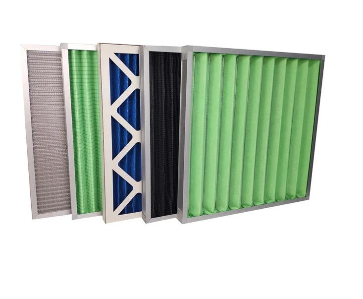 Washable Synthetic Fiber Industria air filter aluminum alloy