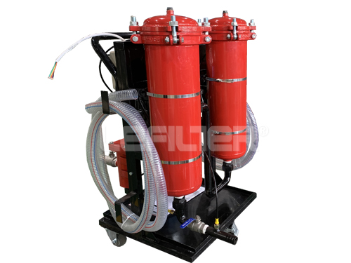 Movable engine oil filter to recycle oil purifier