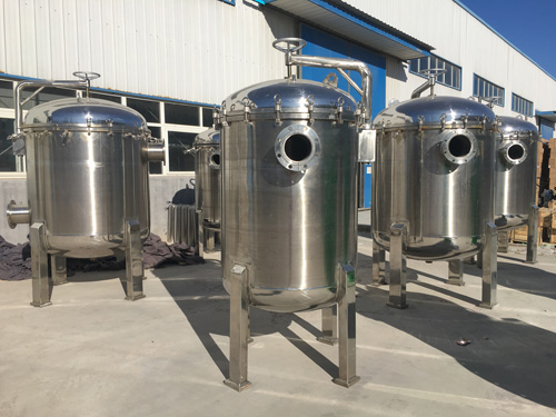 Stainless steel water filter housing