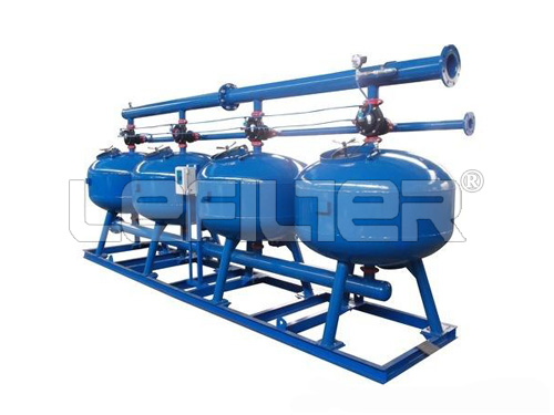 Shallow sand filter for river filtration