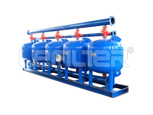 Sand filter for animal drinking water treatment