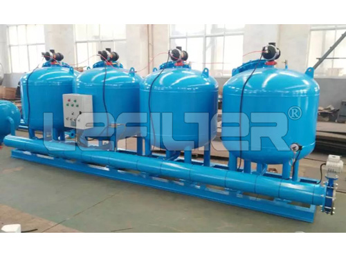 Shallow sand water filter for paper mill