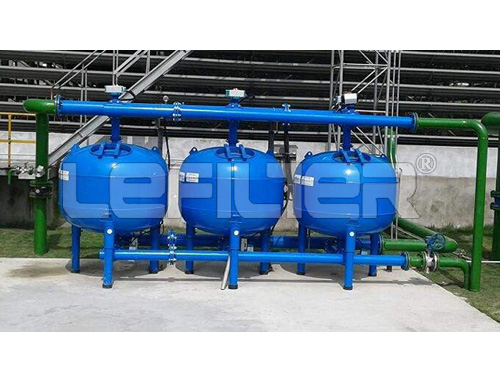Shallow sand filter for printery