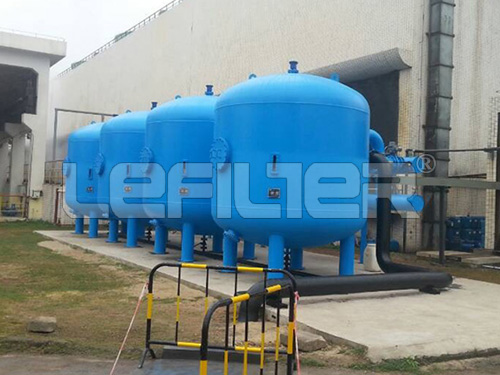 Shallow sand water filter for pool